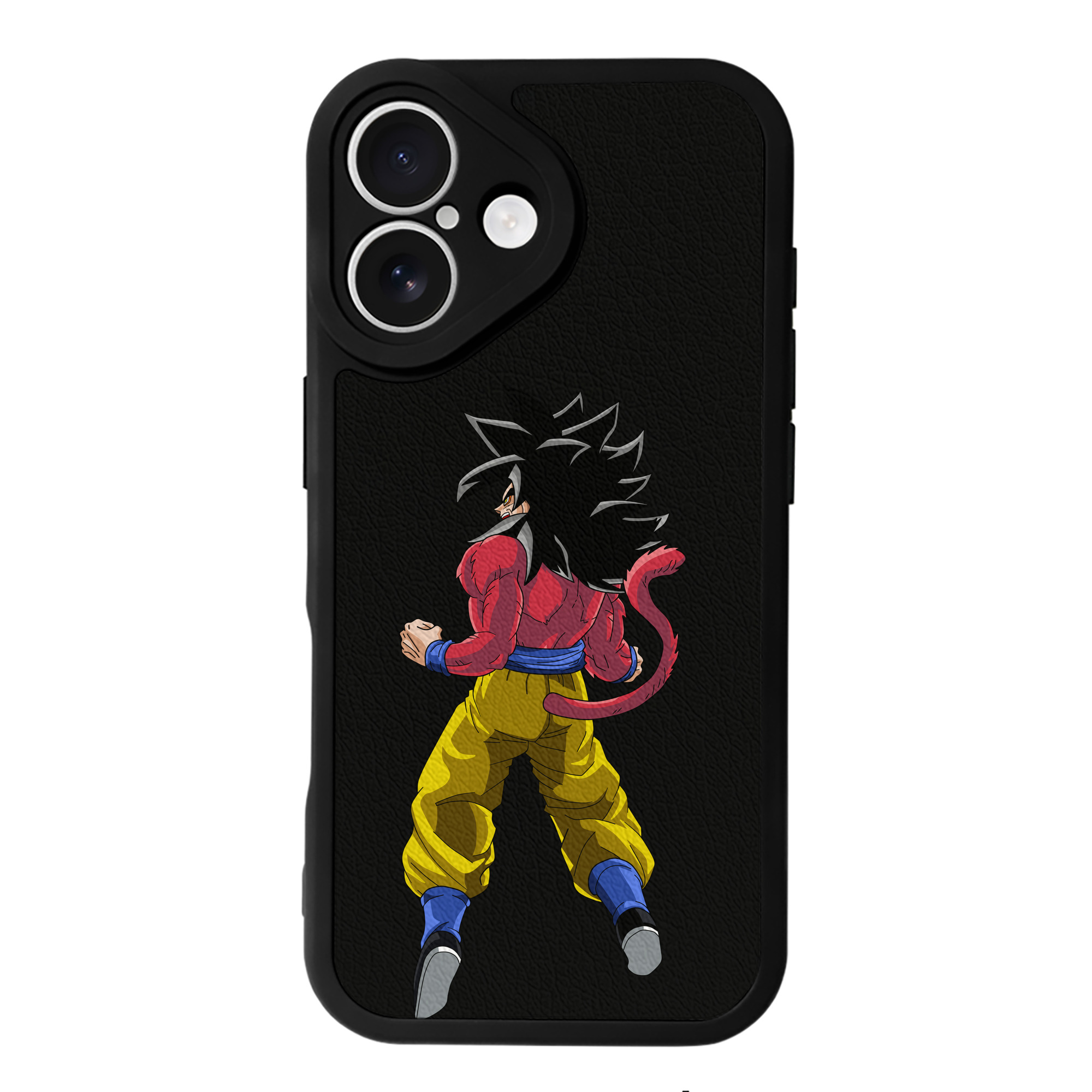 （画像用） ドラゴンボール 孫悟空（そん ごくう）Son Goku カカロット DRAGON BALL Kakarotto 【iPhone 16シリーズ対応】シリコンスマホケース（レザー調） 材質：シリコン